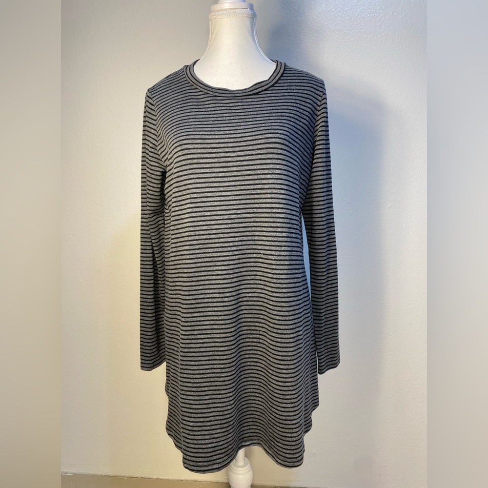 eileen fisher cotton shirt medium striped